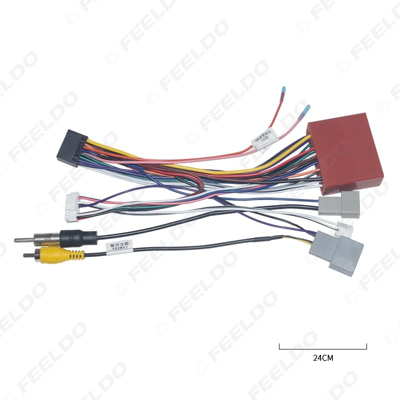 Car for Audio 16PIN CD/DVD Player Power Calbe Adapter with Canbus Box for Mazda CX-9 07-15 Stereo Plug Wiring Harness - (Color Name: B only canbus Box)