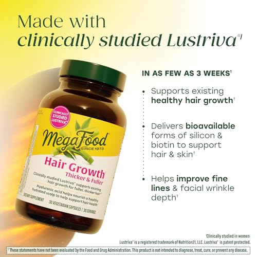 MegaFood Hair Growth Lustriva Capsules