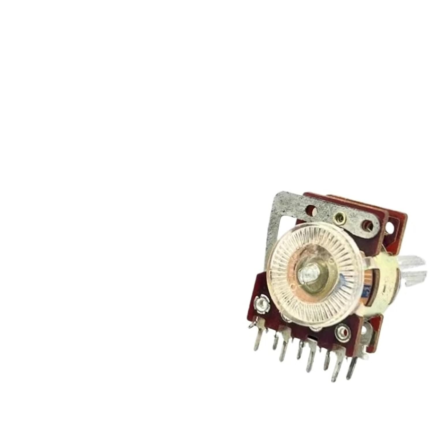 10PCS 16type 8-pin Dual A100K with Equal-Tone Tap Stepping Power Amplifier Volume Potentiometer, Shaft Length 15MM