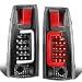 DNA Motoring TL-C10-LED-3D-BK-CL Tail Brake Lights, Driver and Passenger Side