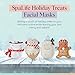 SpaLife Beauty Holiday Treats Christmas Face Mask Bundle | Korean Facial Mask | Hydrating, Soothing and Moisturizing Sheet Mask Set | Stocking Stuffers for Women | Bulk Christmas Gifts | 12 Pack