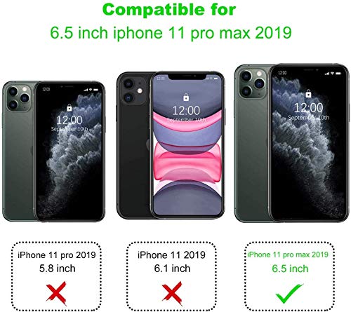 SIMao Necklace for iPhone 11 Pro Max Transparent Silicone Case Cover with Cord Necklace Lanyard Case Phone Case with Cord Necklace Case for iPhone 11 Pro Max - Image 2