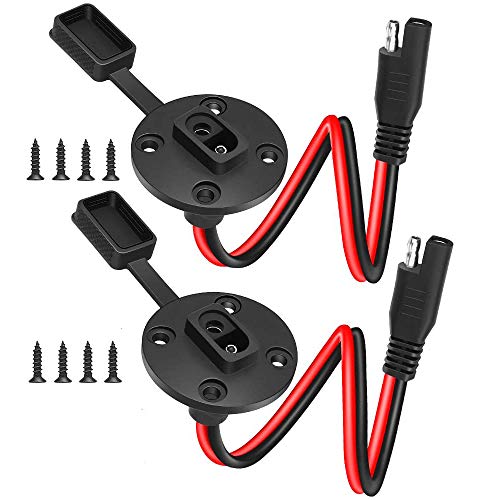 ★ La confezione include - 2 cavi SAE con 8 viti di montaggio. Il cavo è realizzato in filo di rame 12AWG per impieghi gravosi. Molto spesso e resistente. Lunghezza del cavo: 34,5 cm / 13,6 pollici (incluso il connettore SAE).