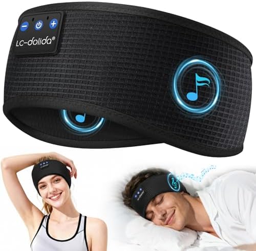 LC-dolida Bandeau Écouteurs de Sommeil Bluetooth V5.4, Casque Aud...