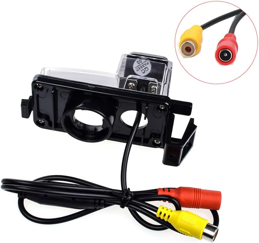Vlicevrn HD Full Vehicle Car Rear View Camera Dynamic Trajectory Tracks Line Night Vision Backup Parking Camera for Nissan Versa Tiida Livina Pulsar Latio Fairlady Z 350Z 370Z GT-R (R35) Leaf