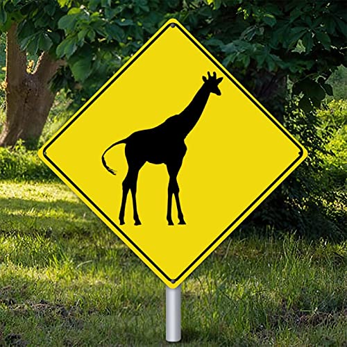 Panneau d'avertissement de girafe pour masquer les défauts d'un mur