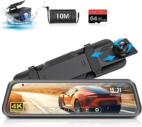 Dashcam Rétroviseur Avant Arrière HD Tactile - DTS Auto