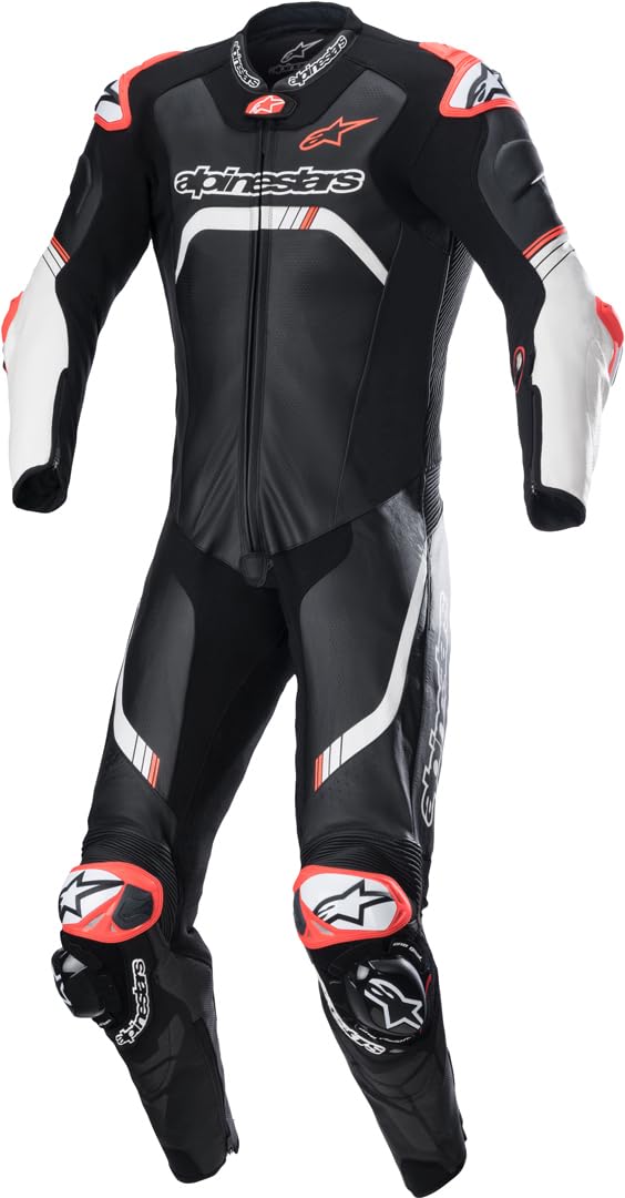Alpinestars GP Tech v4 One-Piece Leather Suit (Tech Air Compatible) (54) (Black/White)