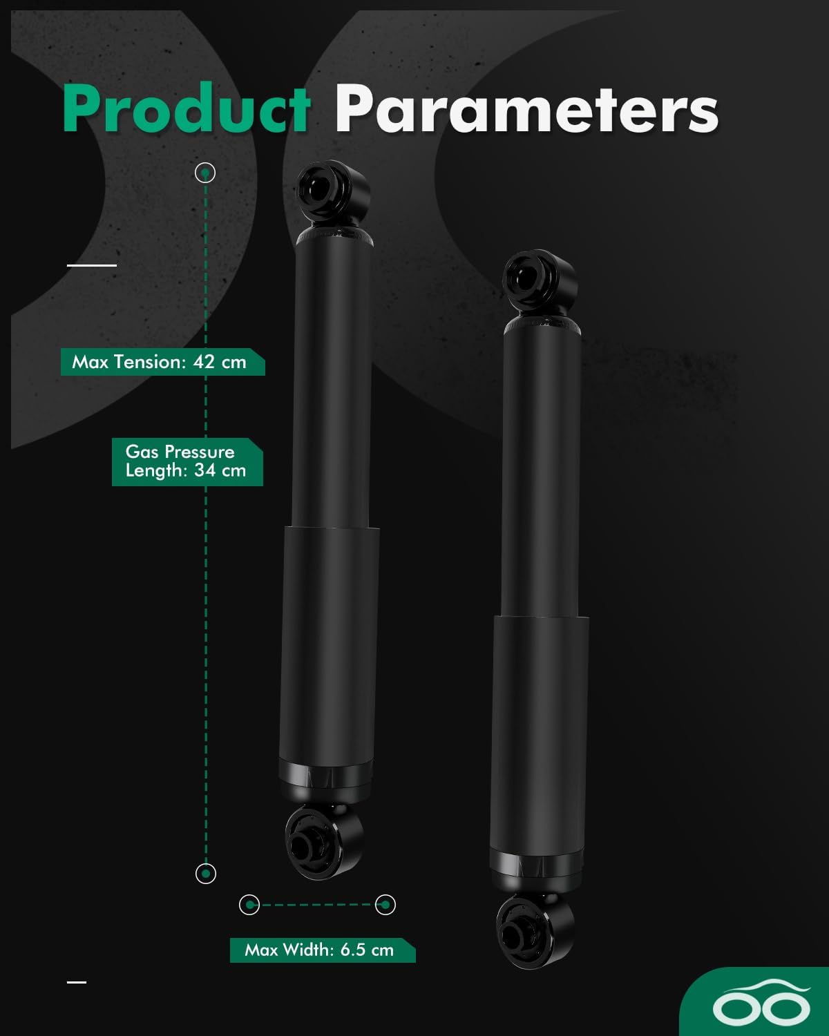 SCITOO Rear Pair Shock Absorbers Struts Compatible with 2012-2017 for Hyundai for Accent, 2010-2013 for Kia for Forte, 2010-2013 for Kia for Forte Koup, Replace 5672 Automotive Shocks