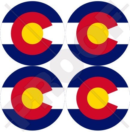Colorado State Flag Roundel USA, United States of America, Coloradan American 50mm (2