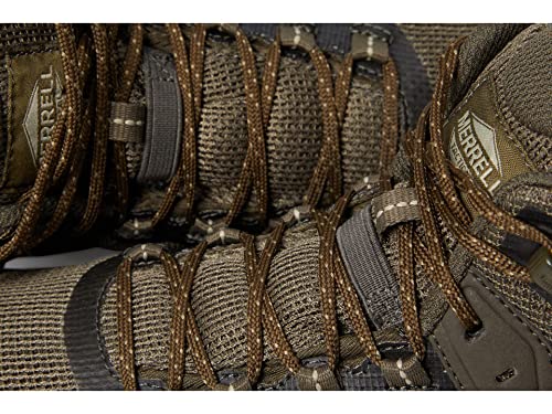 Merrell Men's Nova 3 Tactical Mid Waterproof Military and Tactical Boot, Dark Olive, 3.5