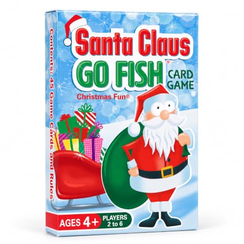 Santa Claus Go Fish Card Game – Stocking...