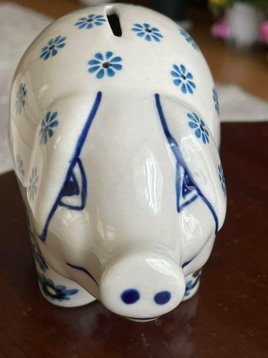 ポーランド食器 豚さん貯金箱 ブタ貯金箱