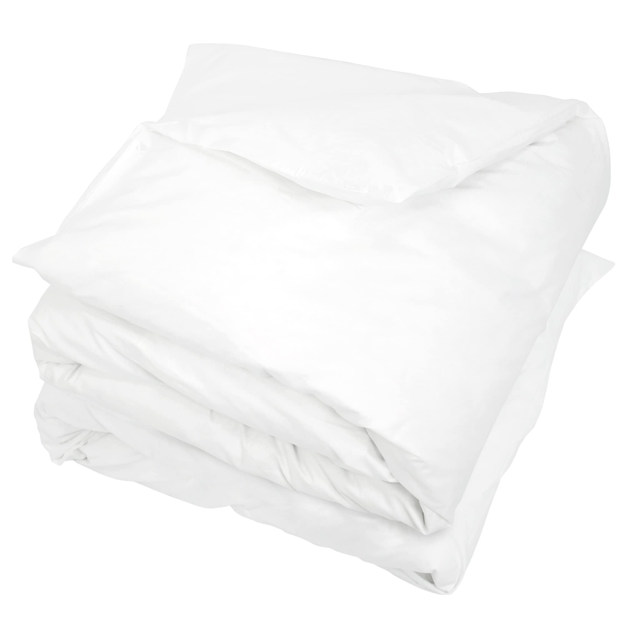 Housse de Couette uni 300x300 cm Pur Percale Primo Blanc