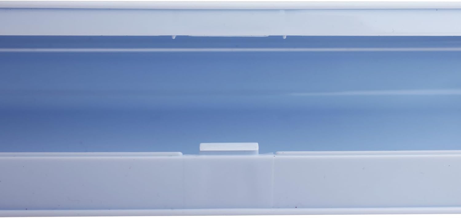 Pencil Box,Plastic Pencil Case For Kids School Office,Blue,1 Pack,Solid image 4