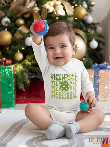 Pickleball Cute Baby Bodysuit Shirt Premium Custom Baby Clothes Unisex Baby Gift for Mom Newborn2