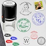 Custom Face Stamps with Name Text,Personalized Portrait Stamp for Business Office Funny Gifts,Logo Stamps Customized for Teachers Friends Pet
