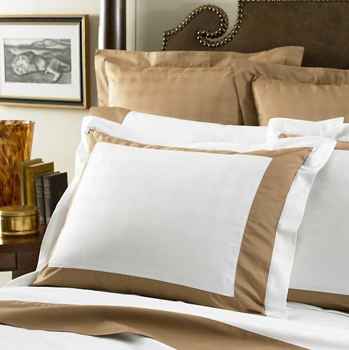 Lauren By Ralph Lauren Suited Pieced Plaid Pillow Sham, Camel / White