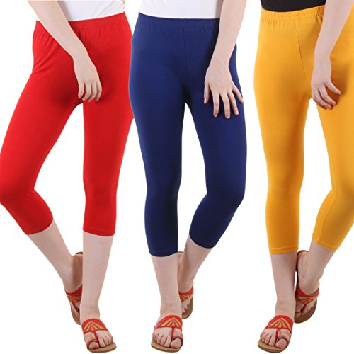 Image of DIAZ Capri for Women Combo Pack of 3