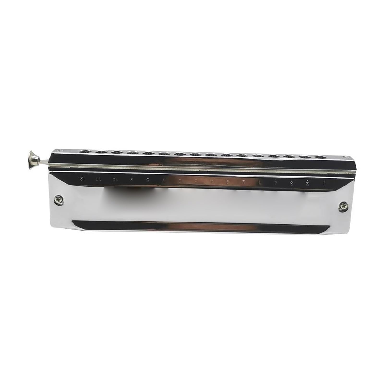 Armonica Blues Armonica Cromatica C Chiave 16 Fori 64 Toni | Chiave C armonica cromatica, armonica a bocca professionale a 16 fori e 64 toni(Boat shape)