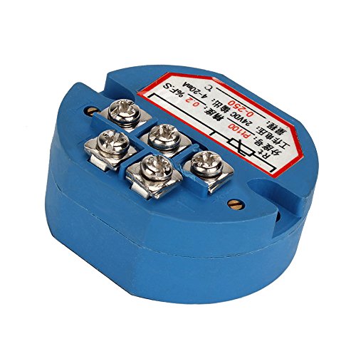 PT100 RTD DC 24V Temperature Sensor Transmitter Measure Range from 0°C to 250°C