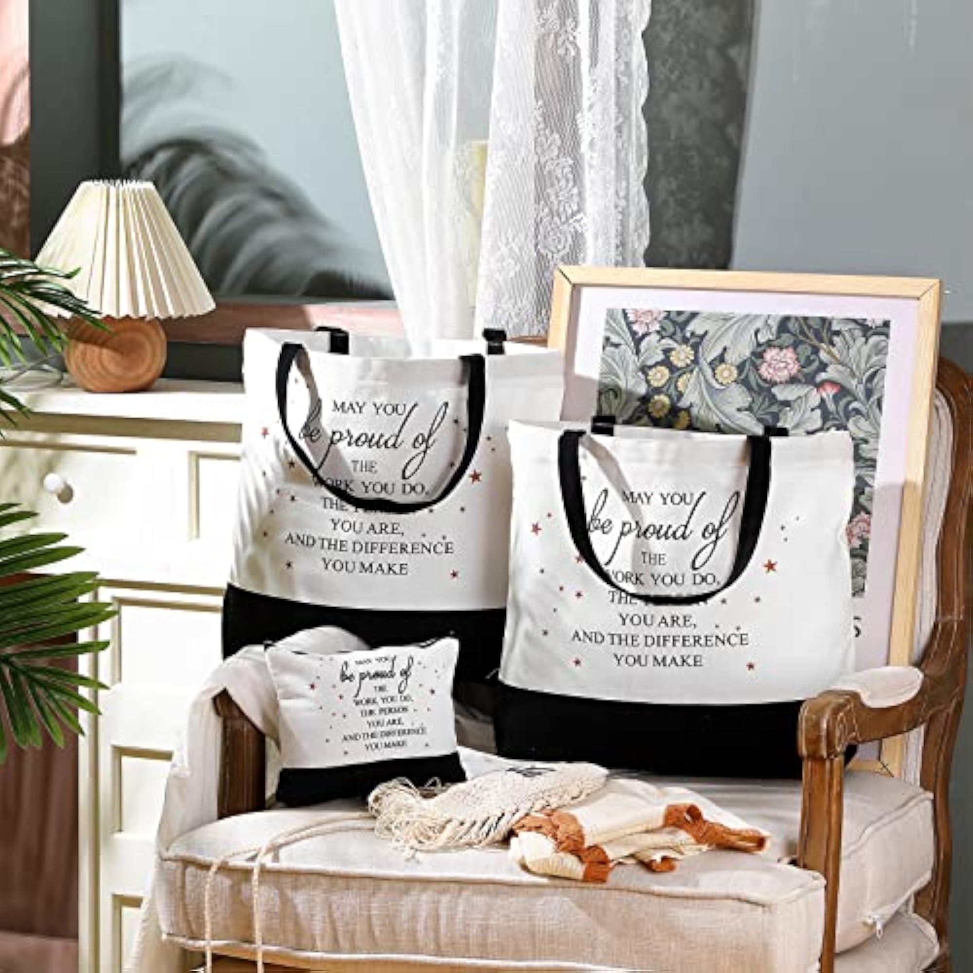 24 Pcs Tote Bags Bulk Appreciation Gifts