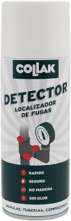 Collak - Detector de Fugas de Gas en Spray 400ml | Incoloro | Aplicación rápida en válvulas, Tubos y uniones | No corrosivo, Seguro para plásticos y Metales