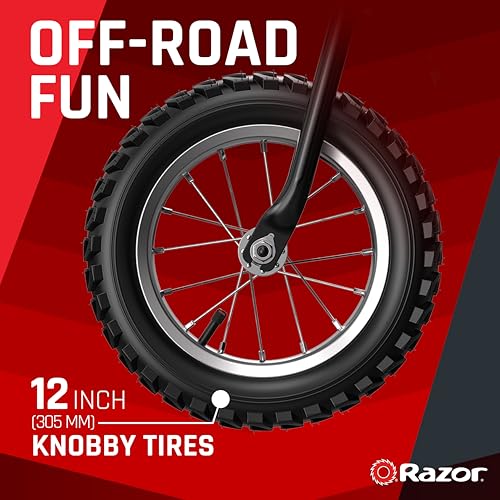 Image of Razor MX125 Dirt Rocket - Electric-Powered Dirt Bike for Kids 7+, Up to 8 MPH, High /Low Speed Switch, Up to 80 Minutes Ride Time