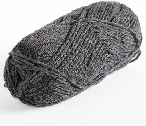 Knit Picks Wool of The Andes Worsted Weight 100% Wool Yarn Gray (1 Ball - Cobblestone Heather)