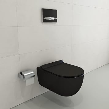 BOCCHI Vettore Matte Black Soft-Close Toilet Seat