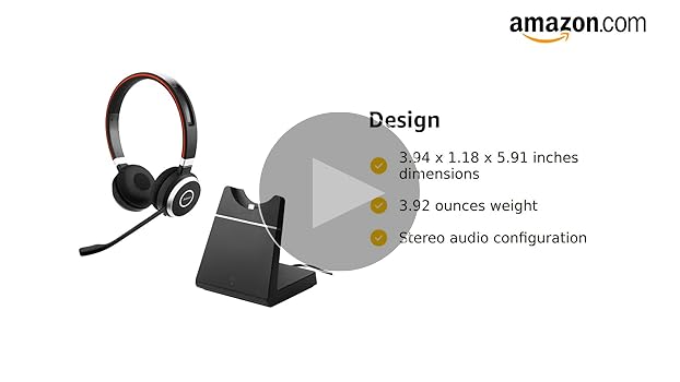 Amazon.com: Jabra Evolve 65 With Charging Stand MS Stereo