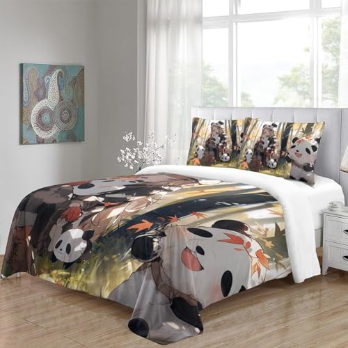 Housse de couette avec fermeture éclair IOFEER lit 3 pièces King