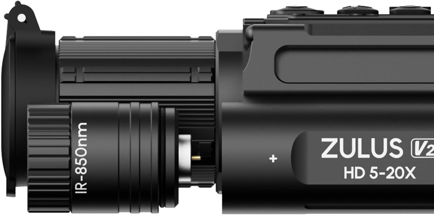 DNT Optics Zulus HD V2 Digital Day Night Vision Rifle Scope with Built-in Infrared for Hunting (No LRF)