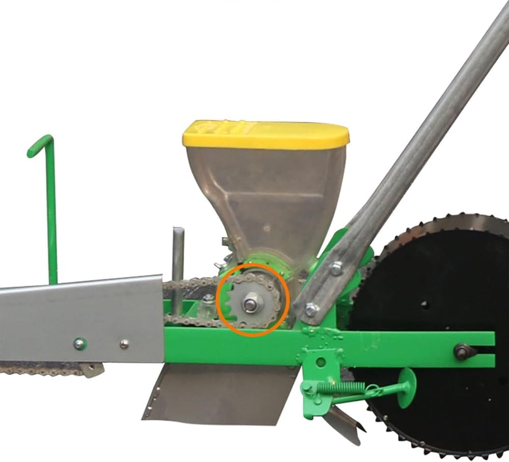 Sembradora de jardín de metal, 2 en 1, sembradora de semillas de mano para plantar verduras con precisión, cebolla verde, rábano, remolacha, diseño inoxidable