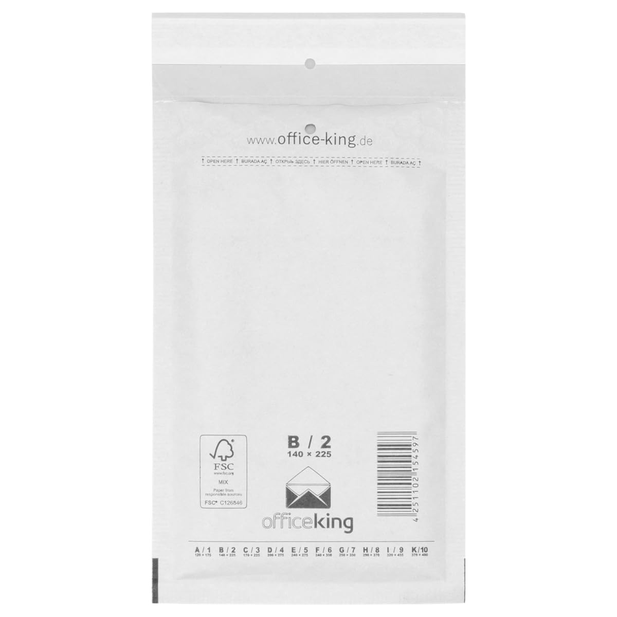 verpacking 600 Buste pluriball bianche 12 x 17,5 cm A1 - Buste imbottite, Buste con bolle