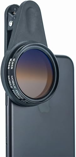 Miniatura 3 de Kase Kit de filtro CPL de lente magnética para teléfono celular de 1.614 in, incluye filtro polarizador circular, filtro ND1.2 graduado suave, clip