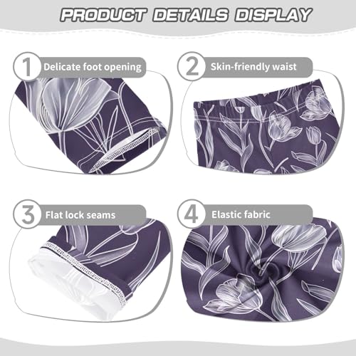 Girls' Leggings Purple Tulip Kids Yoga Tights Pants 1 Pack 208583373