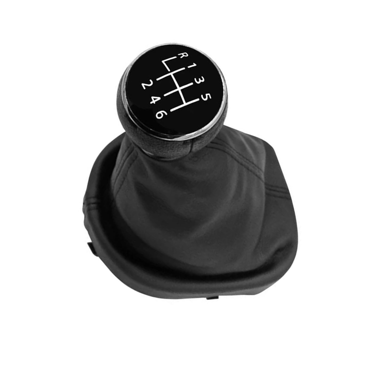 Hcpavext 6 Speed For Vw For Touran For Caddy Mk2 2004-2010 Plastic Leather Car Parts 5 Gear Shift Knob Gaiter Boot (6 Speed)