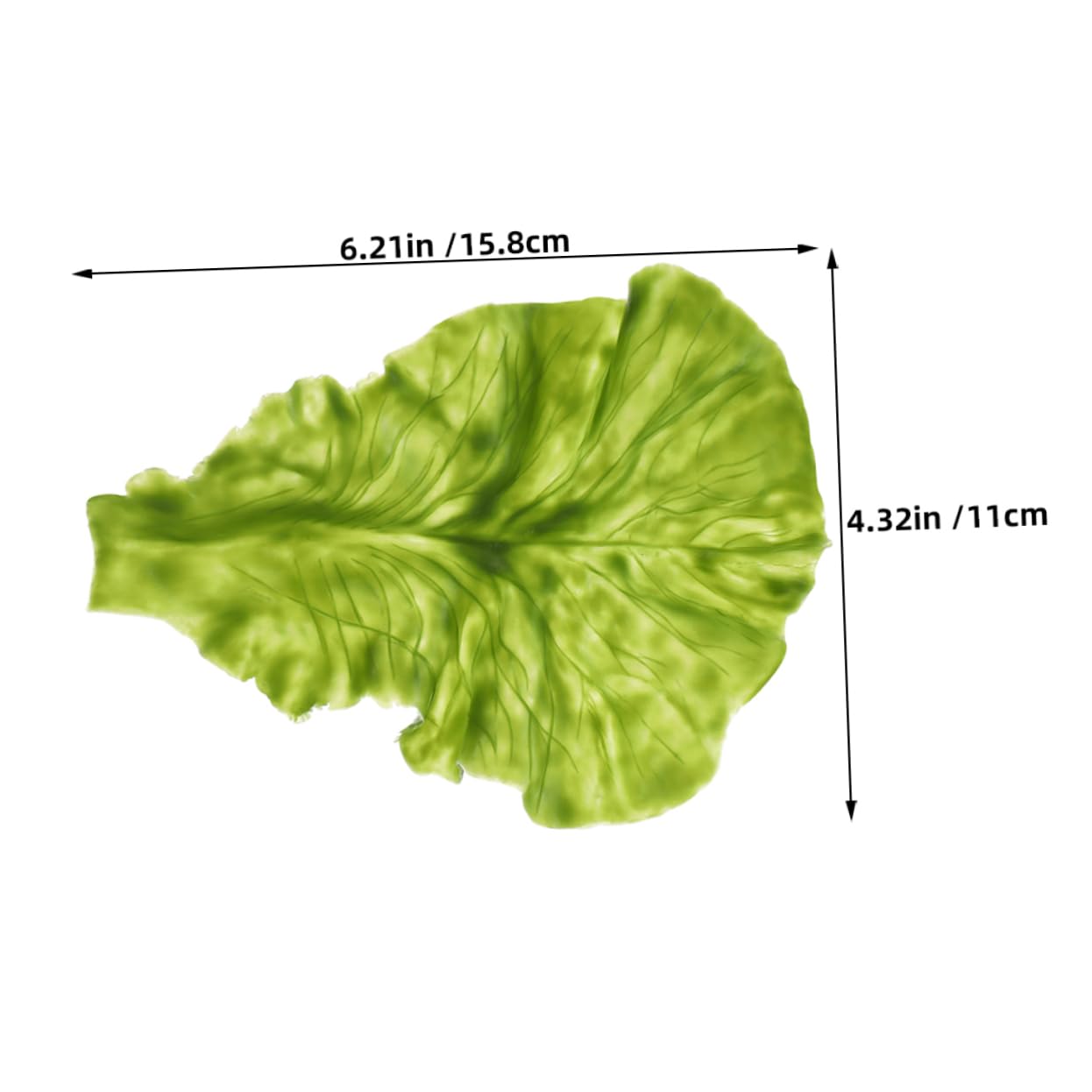 INOOMP 6pcs Artificial Lettuce Leaves: Realistic Faux Lettuces Fake Vegetables - Simulation Vegetable Model Props for Home Decoration Display
