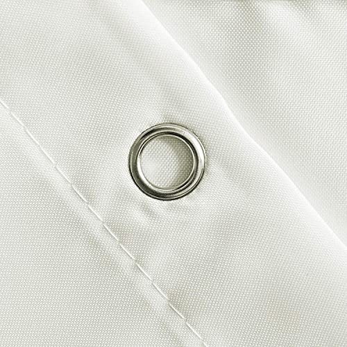Furlinic Beige Shower Curtain Waterproof Mould Proof Resistantand Bath Curtains 240x180cm Washable Polyester Fabric with Weight Tape for Wet Room 94x72 Inch - Image 3