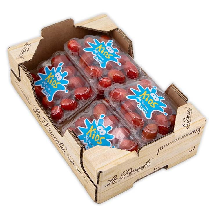 Tomate Cherry Pera Rojo Vuelta al Cole (850g) 0,85kg, La Parcela, Origen España, Andalucía (Costa Tropical), Comprar Verdura Fresca, De La Huerta A Tu Casa, Producto de Cooperativa Granada La Palma