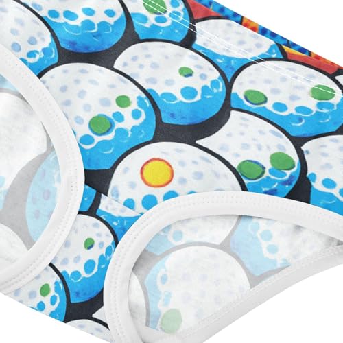 GuoChe Cotton Panties Breathable Triangle Panties Organic Underwear for Young Girls in Sizes 2T,3T, 4T, 5T, 6Y and 8Y4