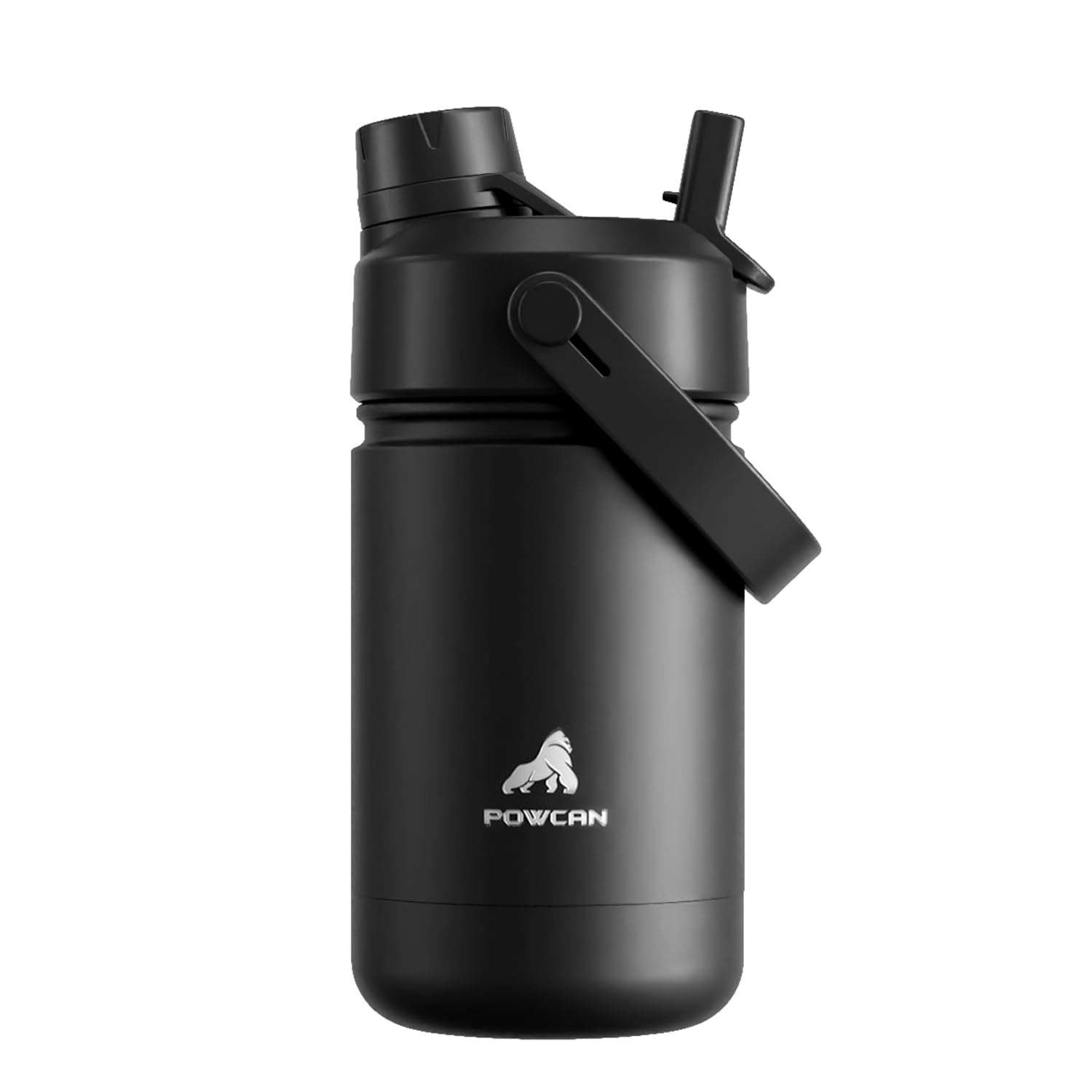 12 oz Leakproof Water Bottle: 2-in-1 Straw Spout Lid, BPA-Free, Easy Carry, Keep Cold 24H, Cupholder Friendly, Stainless Steel Cup for Summer Camp, Playground, Trip, Birthday Gift (Dark Knight) โ image 1
