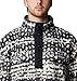 Columbia Men's Helvetia II Printed Half Snap Fleece, Black Stippled Stripe, Medium