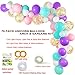 Unicorn Balloons Arch & Garland Kit, 70 Pack 12 Inch 5 Inch White Light Purple Pink Aqua Blue Mint Green Latex Balloons Gold Confetti Balloon Strip Set for Baby Shower Unicorn Party Supplies Birthday Decorations