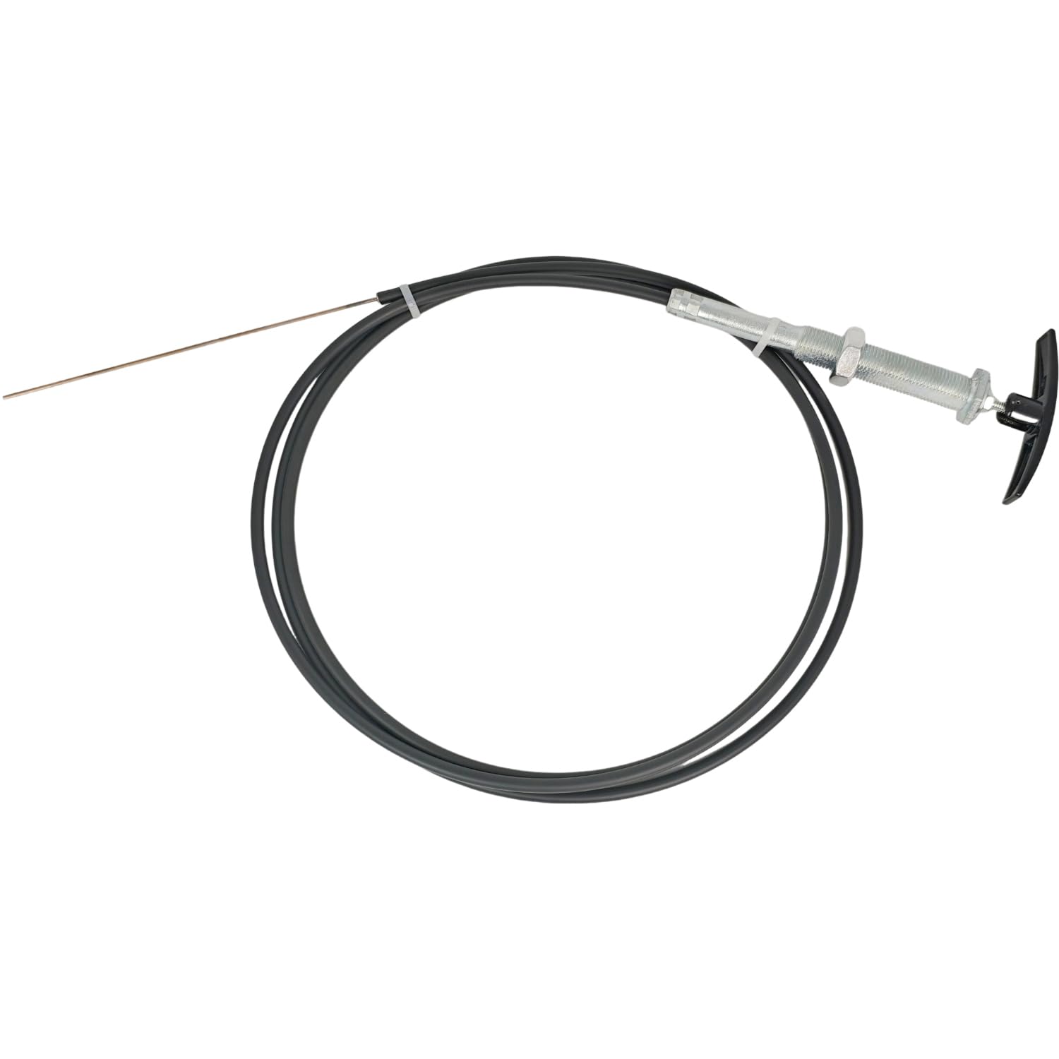 EZROAD TC96CNPB Kabel przedłużający wentylu 243,8 cm z uchwytem, kompatybilny ze zbiornikiem dolnym Valterra RV, kompatybilny z wentylem LeSalle Bristol, czarny zbiornik, pojazd rekreacyjny