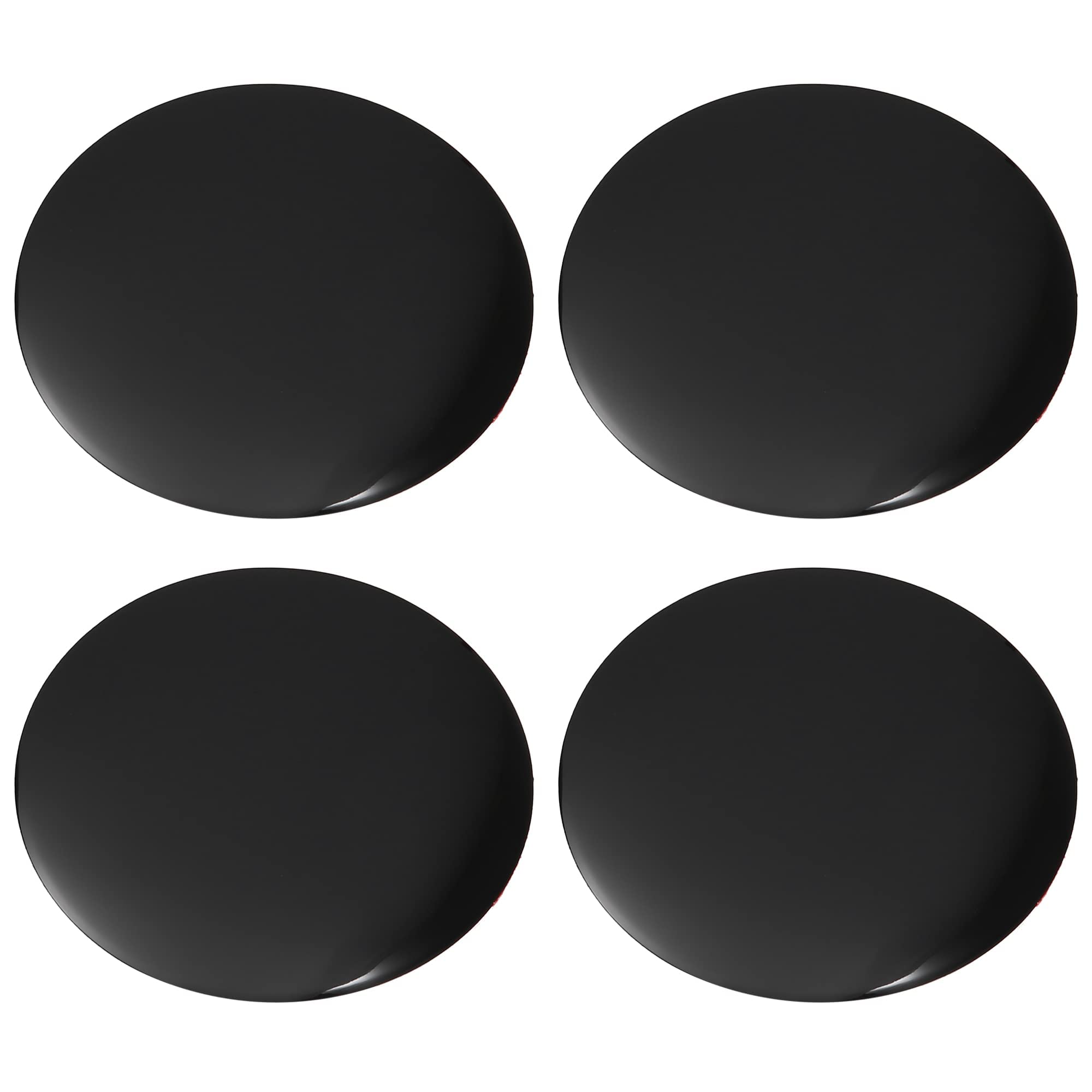 OUTMX 4 Pcs Car Wheel Center Hub Caps Sticker for Chevrolet Tahoe GMC Yukon 2015-2019 2020 60mm, Emblem Badge Decal Auto Exterior Decoration Decal Accessories,Black
