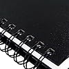 Thornton's Art Supply 5.5 in x 8.5 Sketchbook 100 Sheets (White 80, Black 20) Blank Pages in Premium Hardbound Artist Coloring Spiral Perforated Pad for Drawing Painting Sketching Sketchpad #5