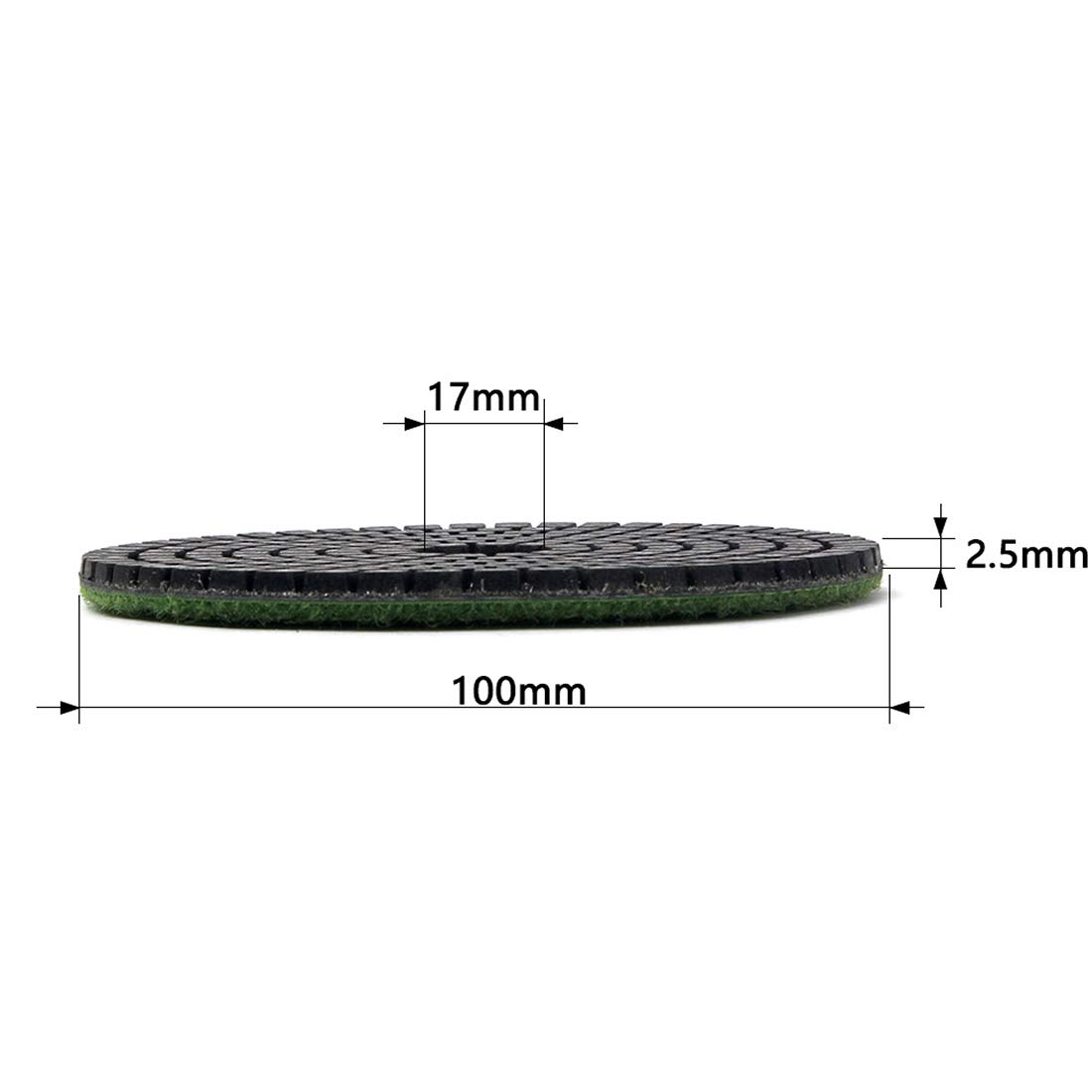 4" Diamond Polishing Pads 5 Pcs Set for Concrete Marble Granite Countertop Floor Edges(Grits 30)