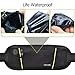 iTECHOR Waist Pack, Sport Running Belt, Water Resistant Fanny Pack Fits iPhone 6/6S Plus, Adjustable Band for Men and Women, Black